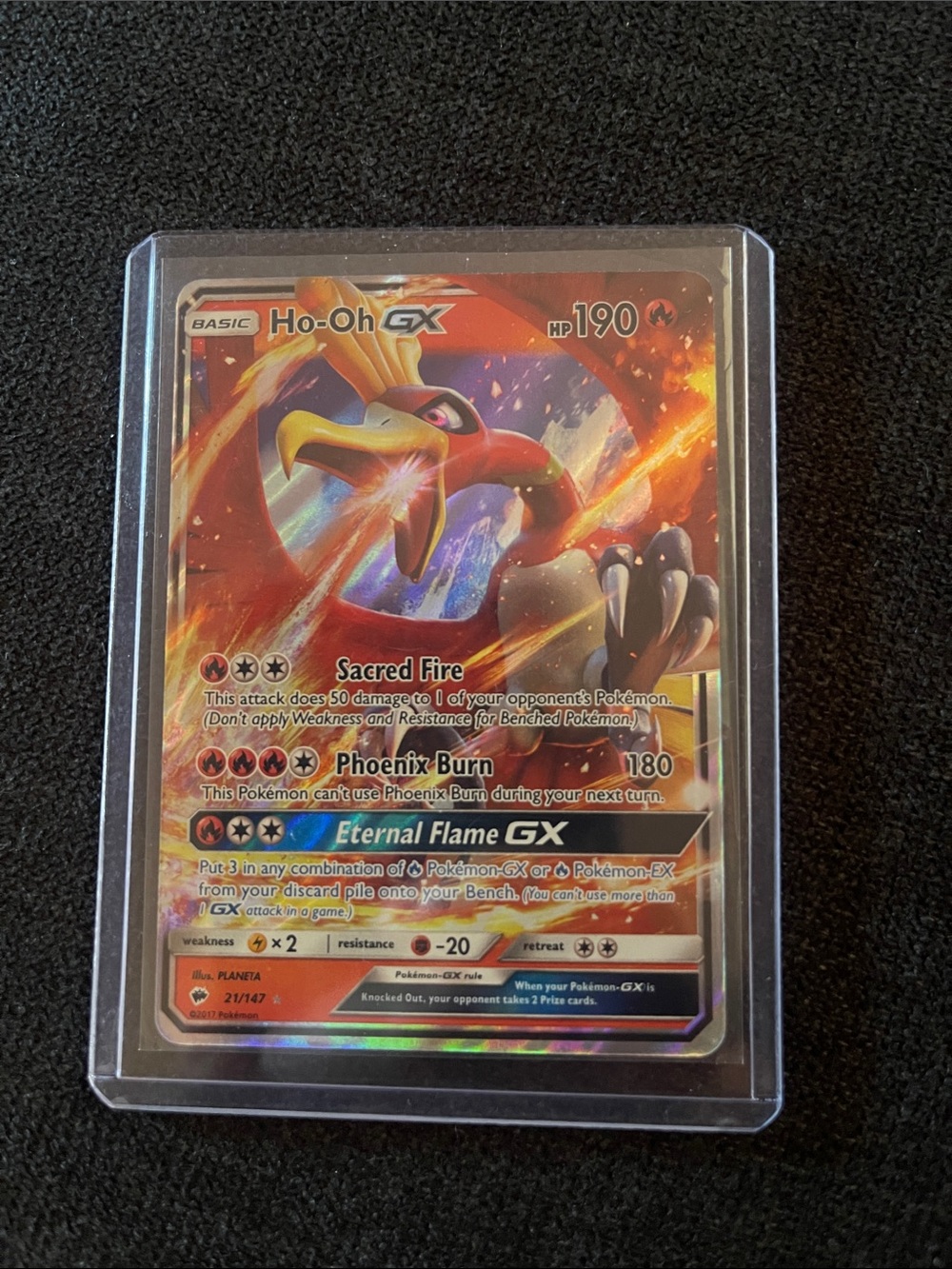 Ho-Oh GX Pokémon Trading Card - Red & Gold Holo